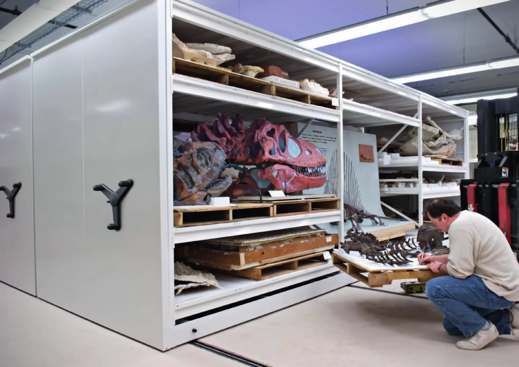 Dexion's Compactus® shelving for museum collections management.